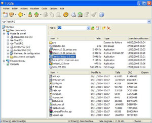 Capture d'ecran du logiciel TUGZip 3.5.0.0 fr