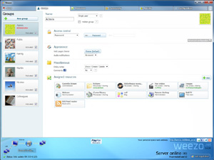 Capture d'ecran du logiciel Weezo 4.3.0 fr
