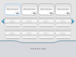 Capture d'ecran du logiciel Wii Homebrew Launcher 1.0