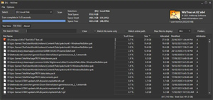 Capture d'ecran du logiciel Wiztree Portable 4.31 fr