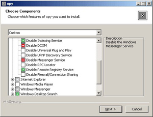 Capture d'ecran du logiciel Xpy 1.3.8