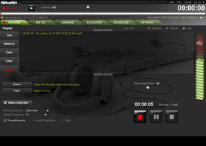 Capture d'ecran du logiciel MP3myMP3 Recorder 4.2